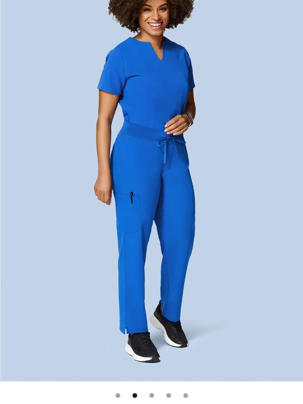 Womenβs Royal Blue madala cargo scrub bottoms xxs petite